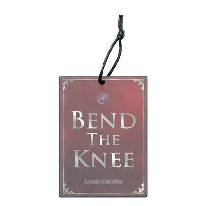 House Targaryen - Bend the Knee - Mini Metal Sign