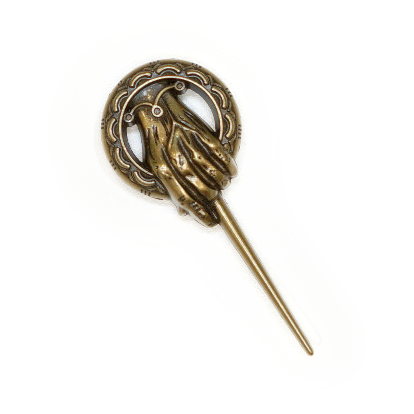 Iron Throne - Hand of the King - Antique Gold Brooch