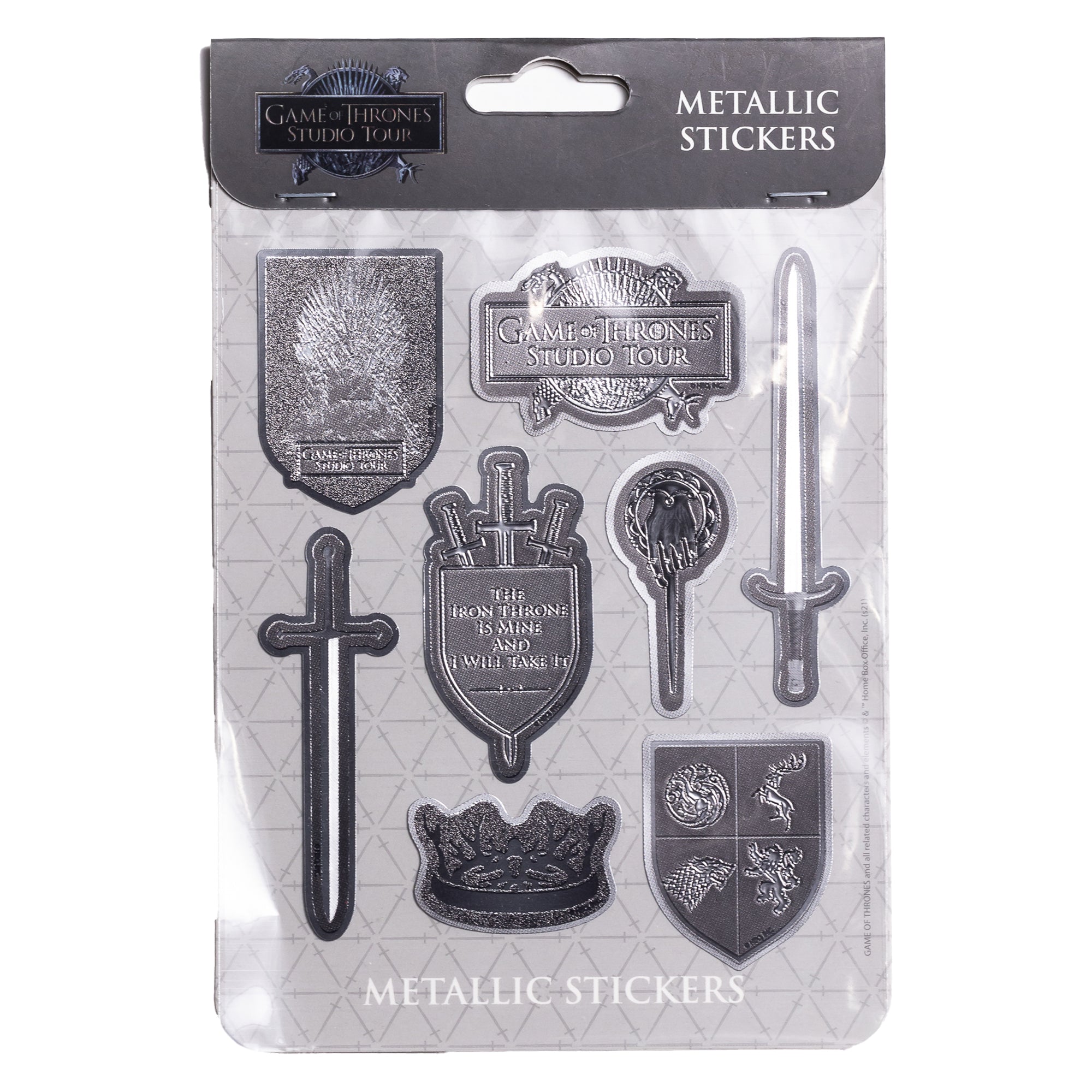 Iron Throne - Metallic Stickers – Game of Thrones Studio Tour