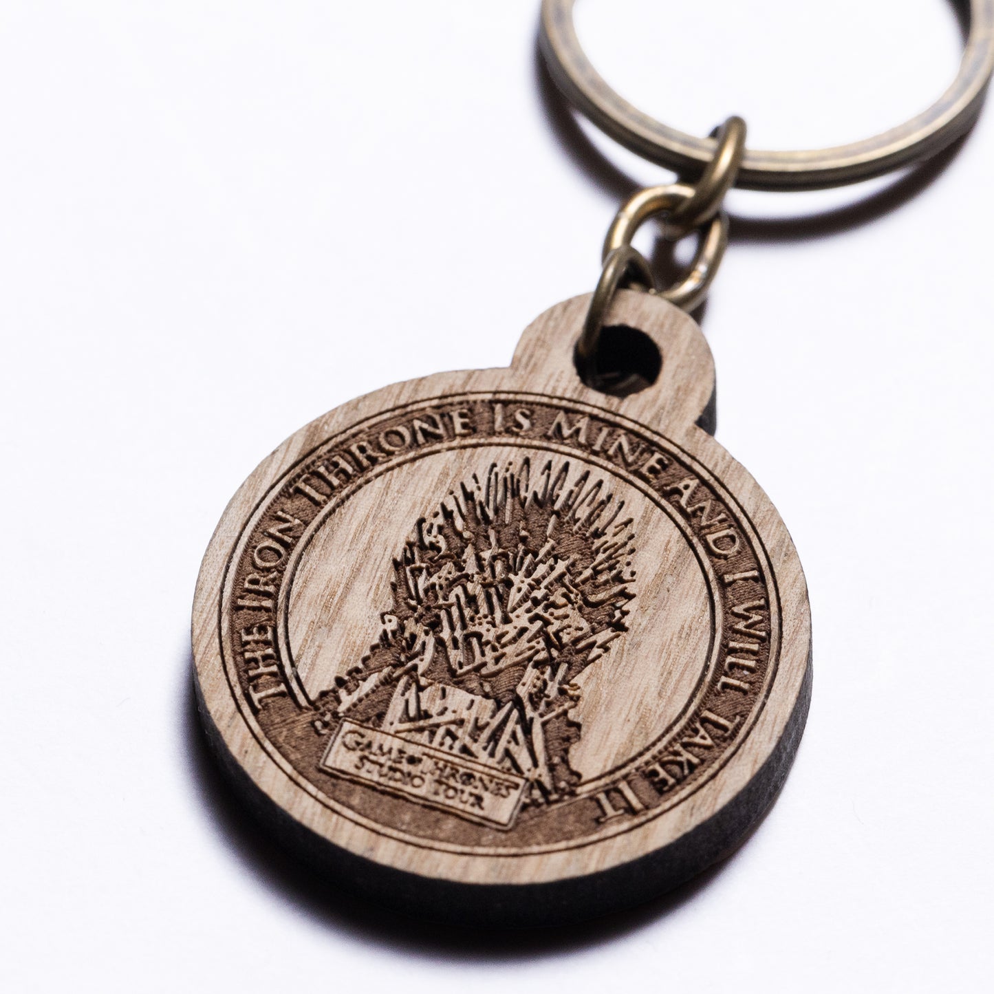 Iron Throne - Wooden Keyring