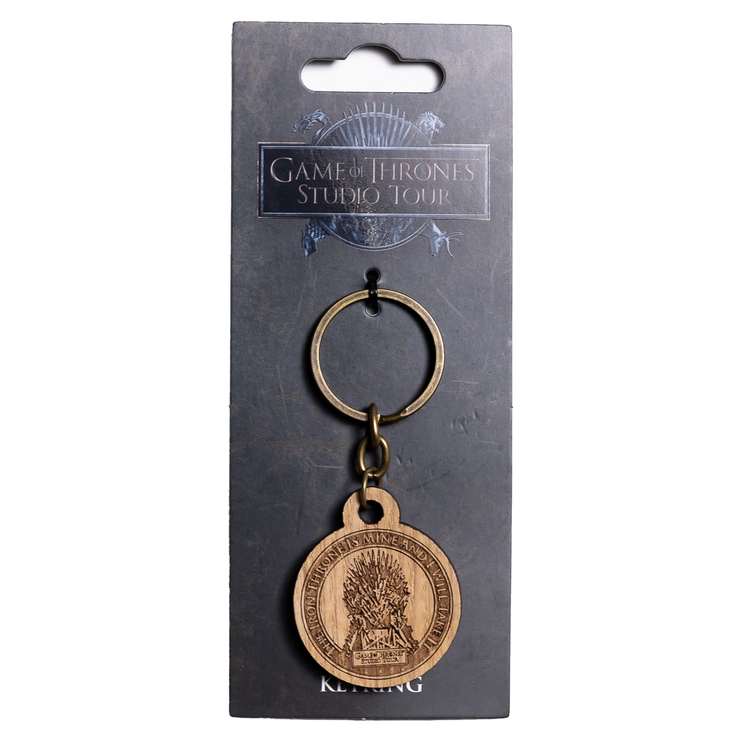 Iron Throne - Wooden Keyring