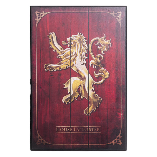 House Lannister - House Sigil - Wooden Plaque