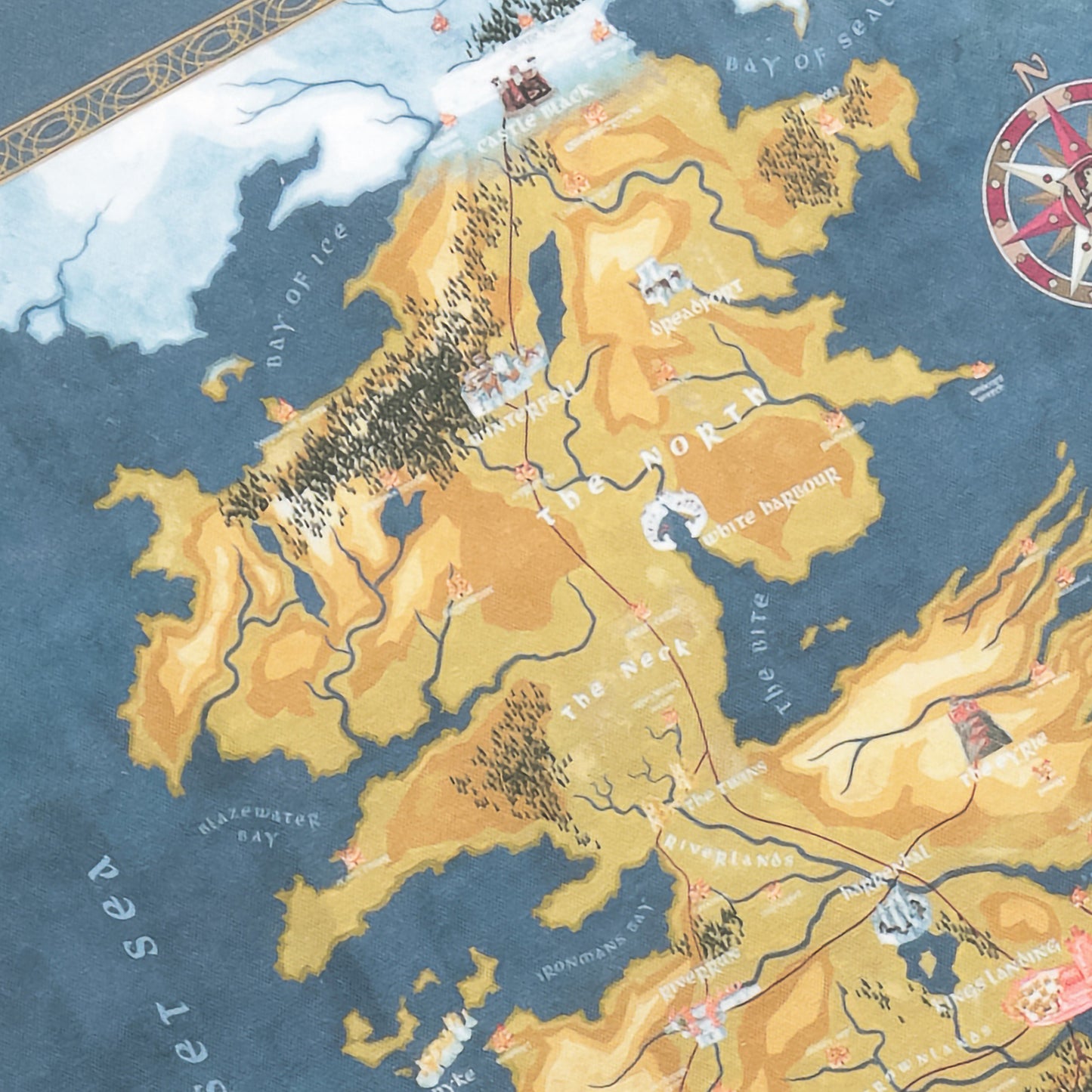 Map Tea Towel – Game of Thrones Studio Tour - Main Image