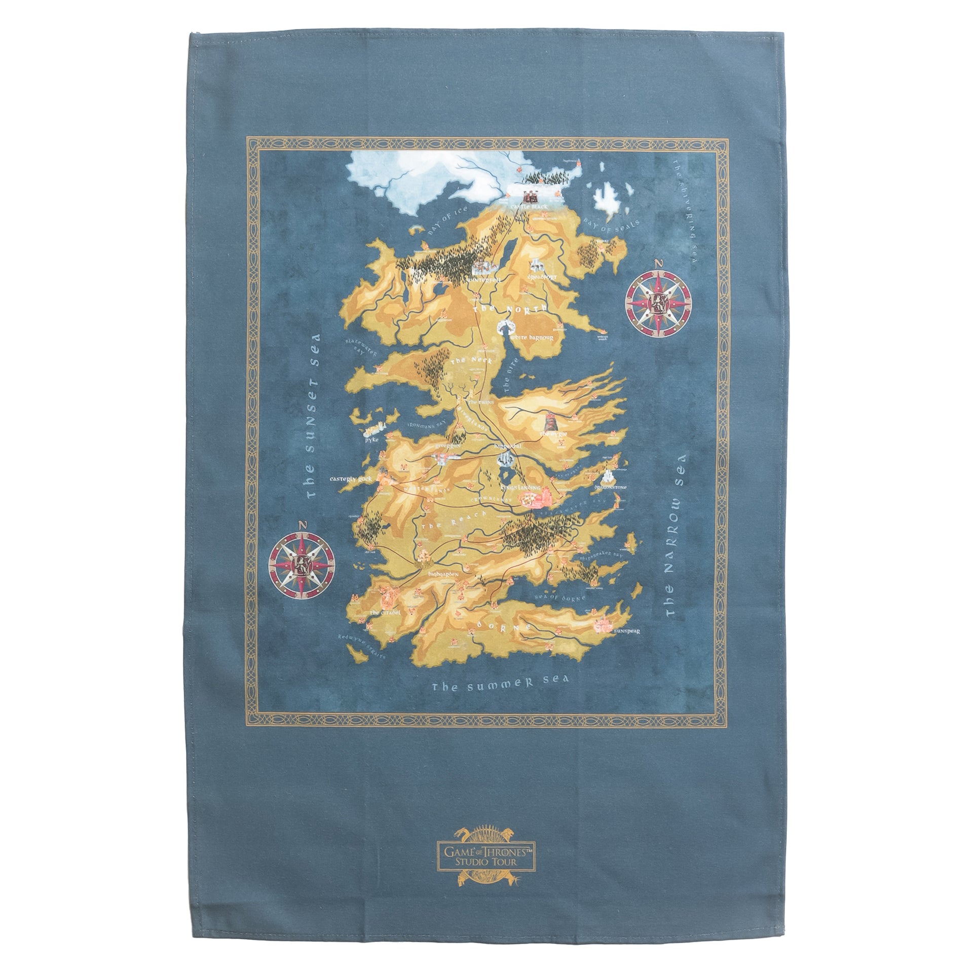 Map - Tea Towel – Game of Thrones Studio Tour