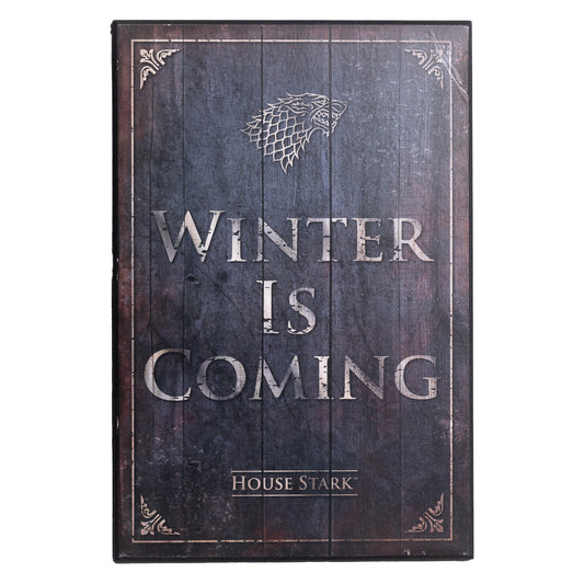 House Stark - House Motto - Wooden Plaque