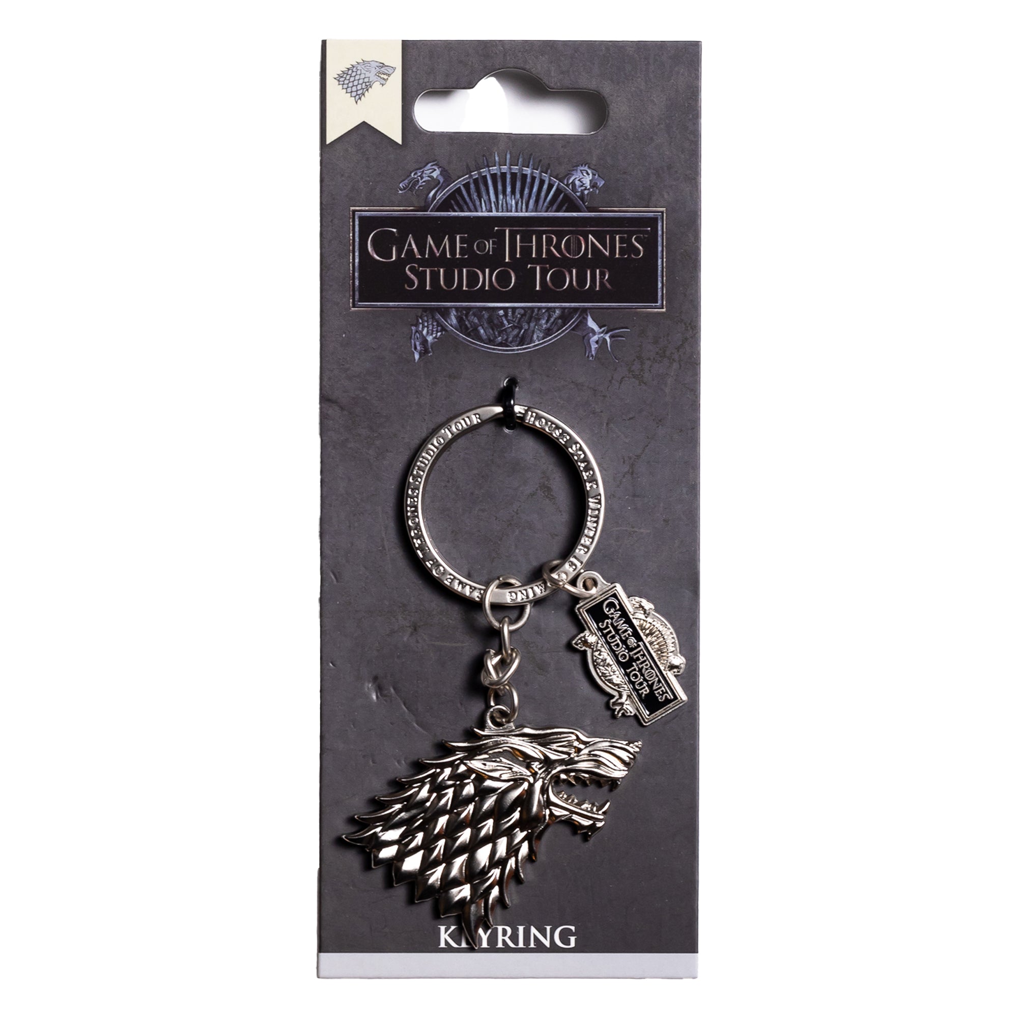 House Stark House Sigil Metal Keyring Game of Thrones Studio Tour