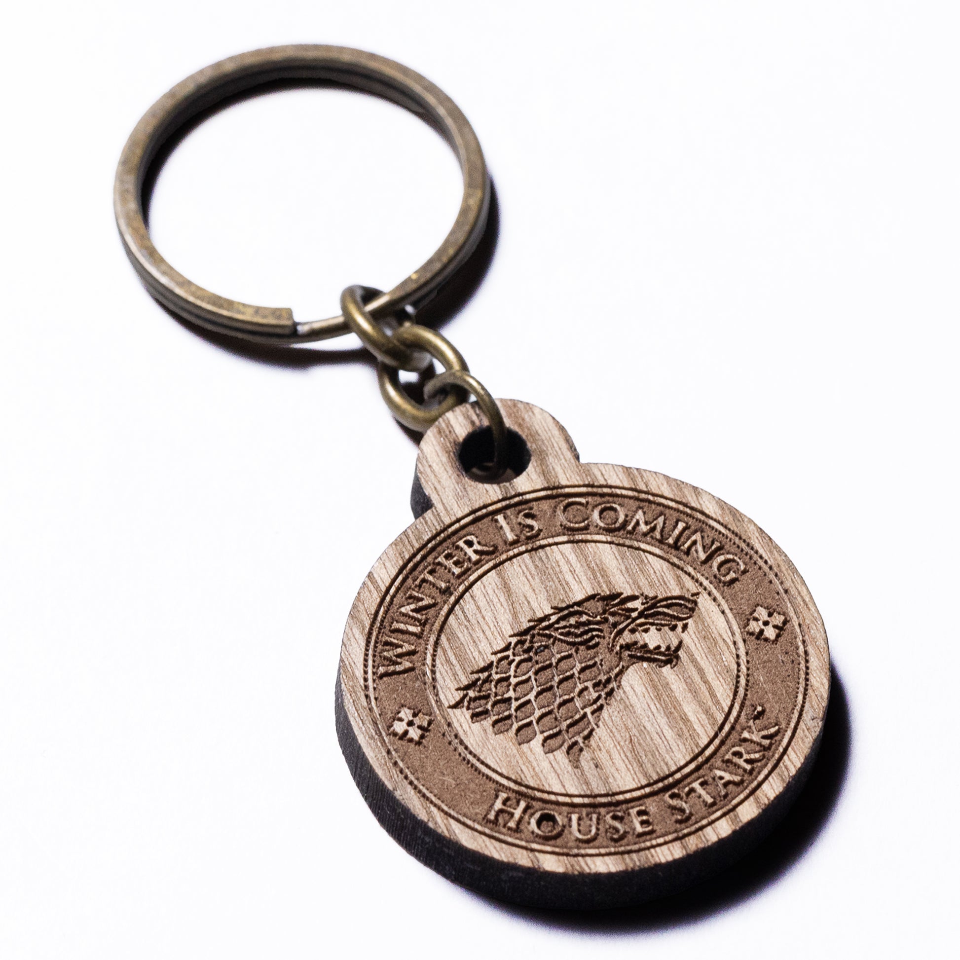 House Stark Wooden Keyring – Game of Thrones Studio Tour