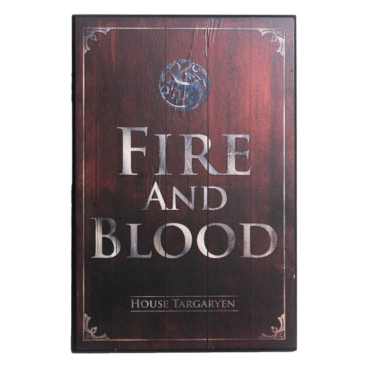 House Targaryen - House Motto - Wooden Plaque