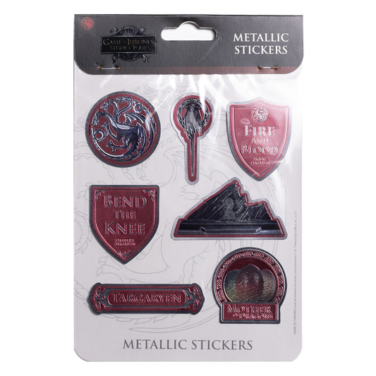 House Targaryen - Metallic Sticker Pack