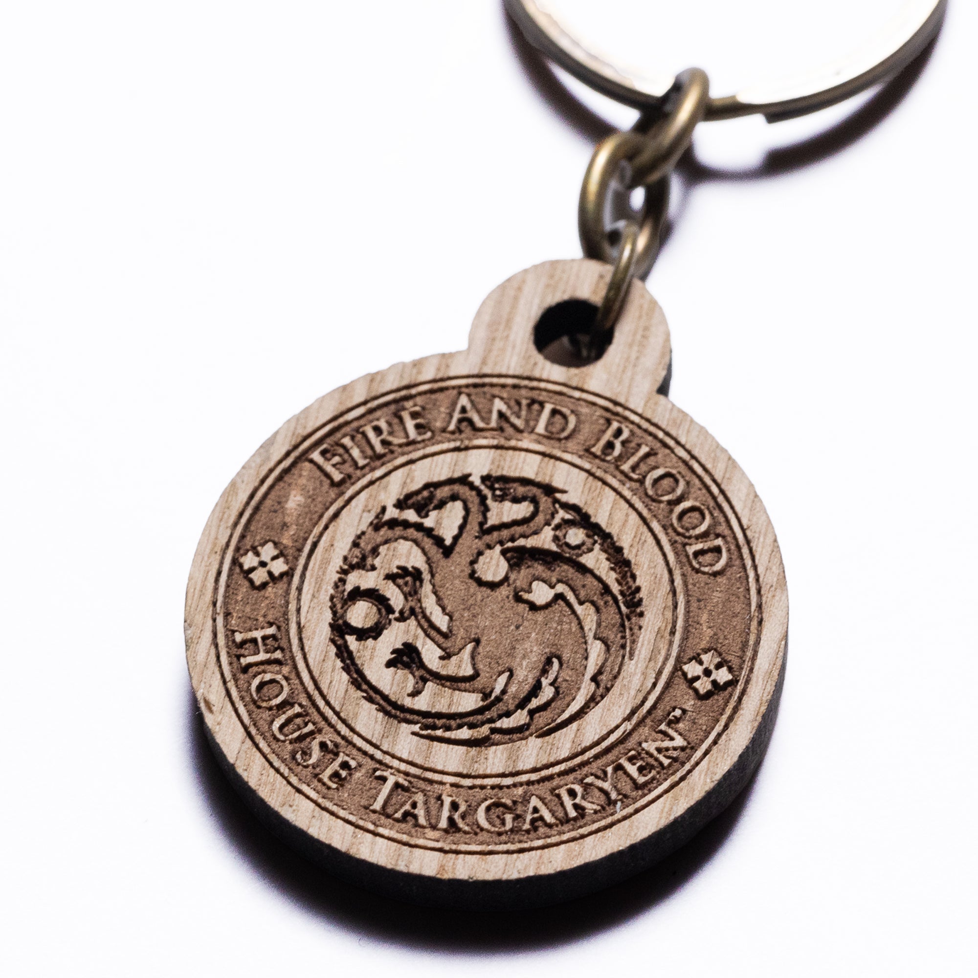 House Targaryen Wooden Keyring Game of Thrones Studio Tour